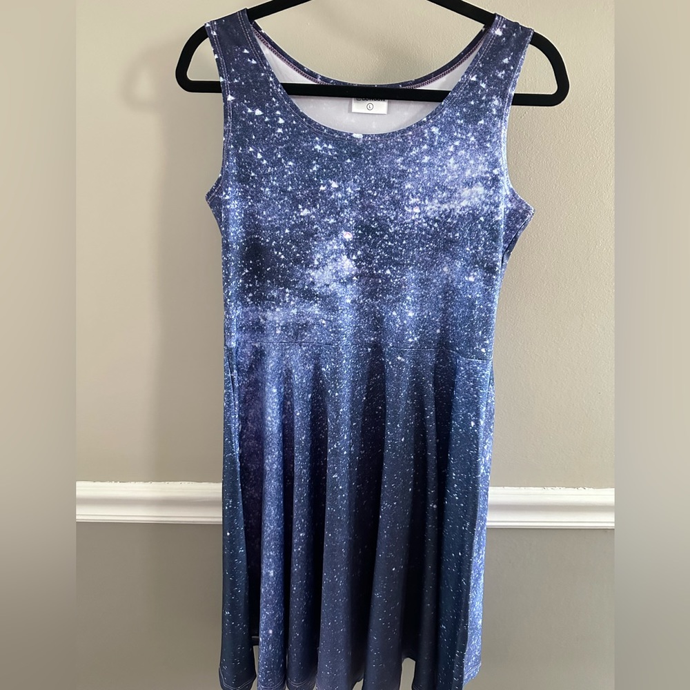 CowCow Womens Starry Night Skater Dress